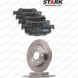 STARK Bremsenset Hinten Ø270mm - Bremsscheiben und Beläge für TOYOTA AURIS