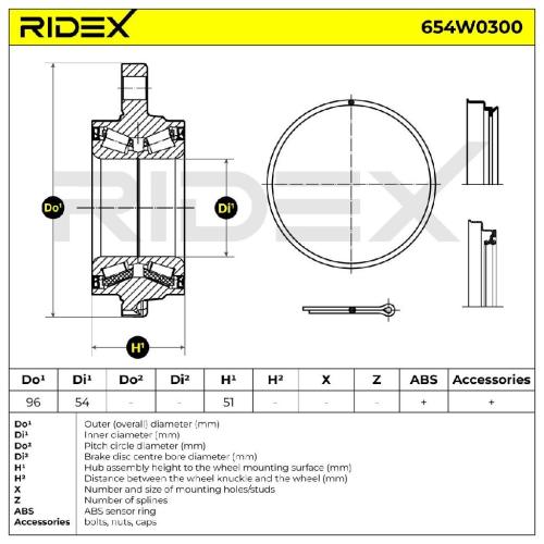 RIDEX 654W0300 Radlagersatz pro 1 Rad Vorne für TOYOTA HILUX III Pick-up Bild RIDEX 654W0300 Radlagersatz pro 1 Rad Vorne für TOYOTA HILUX III Pick-up