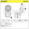 RIDEX 310T0025 Spannrolle Keilrippenriemen für OPEL ZAFIRA B (A05) 9157970 Bild RIDEX 310T0025 Spannrolle Keilrippenriemen für OPEL ZAFIRA B (A05) 9157970