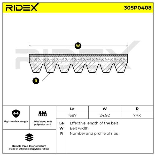 RIDEX Keilrippenriemen für NISSAN Qashqai / Qashqai +2 I (J10, NJ10) Bild RIDEX Keilrippenriemen für NISSAN Qashqai / Qashqai +2 I (J10, NJ10)