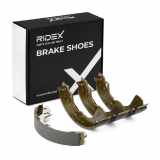 RIDEX Bremsbacken Satz für Trommelbremse Hinten ohne Hebel für SUZUKI SWIFT III