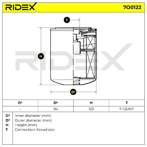 RIDEX Ölfilter Motorölfilter Anschraubfilter 7O0122 für NISSAN Patrol GR V SUV Bild RIDEX Ölfilter Motorölfilter Anschraubfilter 7O0122 für NISSAN Patrol GR V SUV