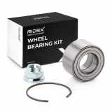 RIDEX 654W0012 Radlagersatz pro 1 Rad Vorne beidseitig für RENAULT Clio 1I