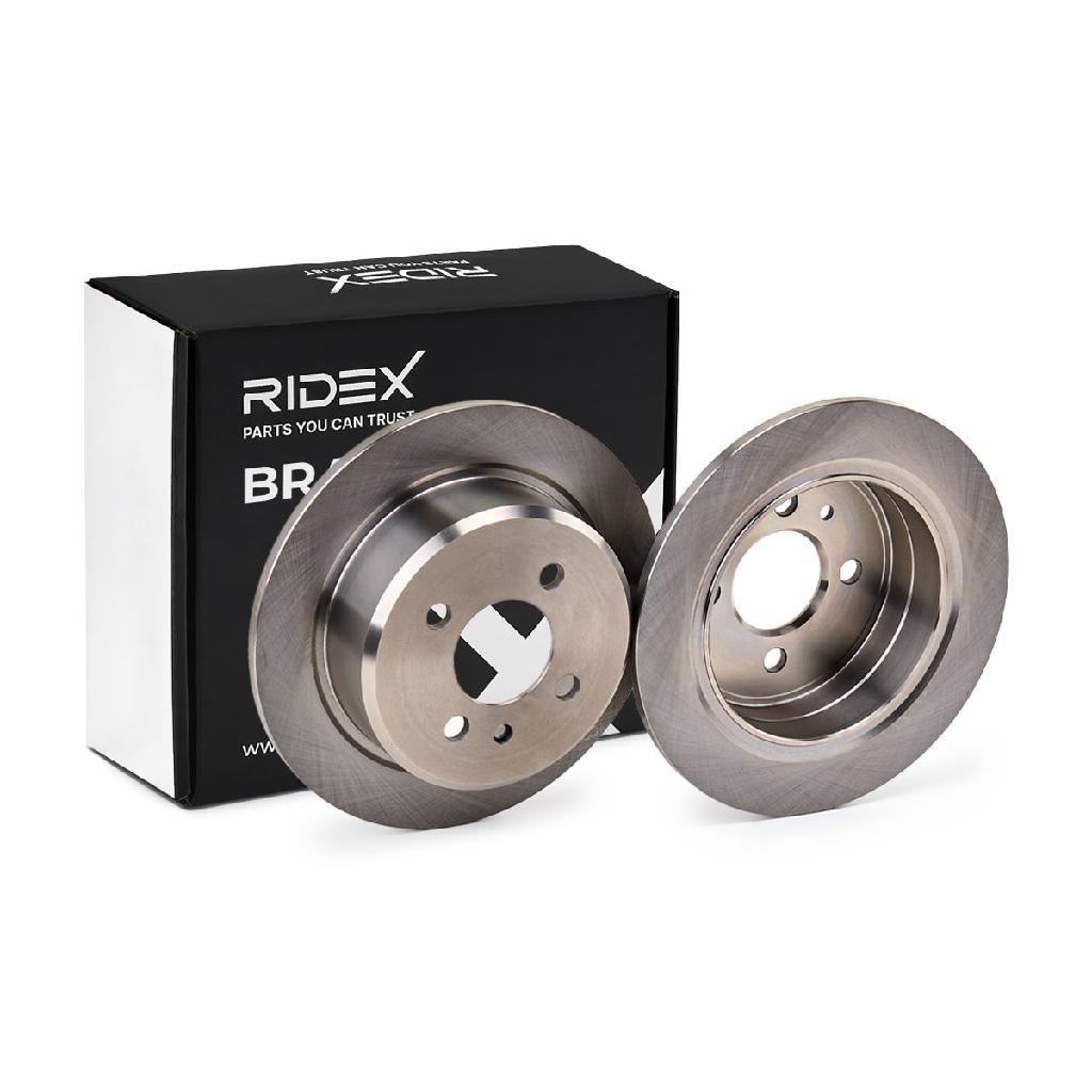 RIDEX 82B0725 1x Bremsscheibe Hinten Ø258mm voll für BMW 3 Limousine (E30)