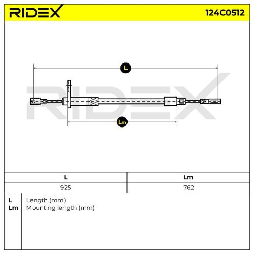 RIDEX Handbremsseil Hinten passend für MERCEDES-BENZ C-Klasse Limousine (W202) Bild RIDEX Handbremsseil Hinten passend für MERCEDES-BENZ C-Klasse Limousine (W202)