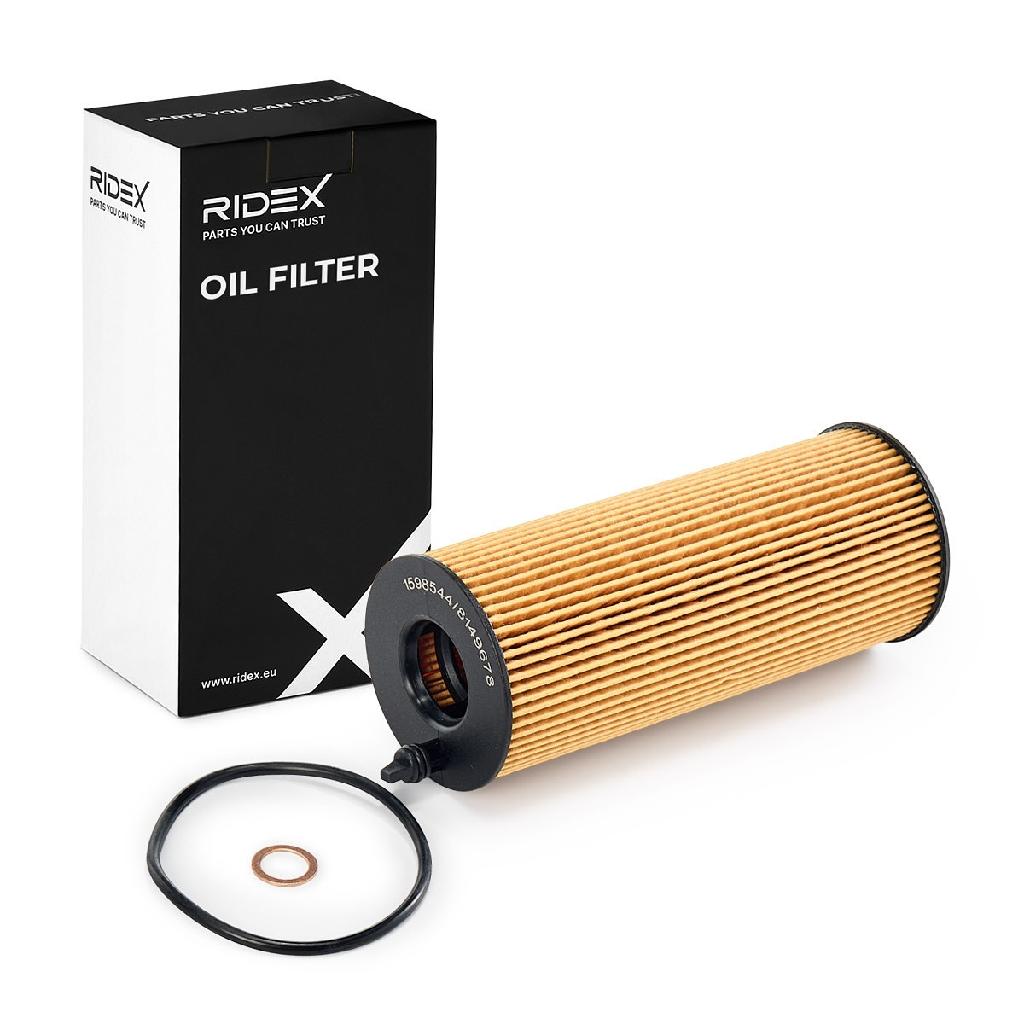 RIDEX Ölfilter Motorölfilter Filtereinsatz mit Dichtungen 7O0023 für BMW