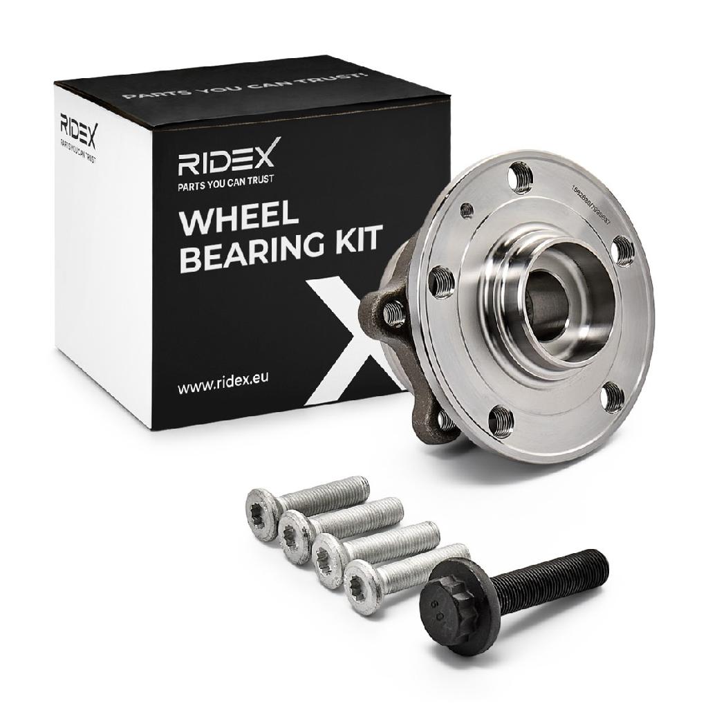 RIDEX 654W0009 Radlagersatz pro 1 Rad Vorne beidseitig für VW 1K0407621C