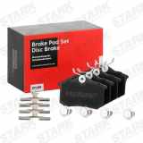 STARK Bremsbeläge Satz Hinten kompatibel mit VW Golf IV (1J1) Polo, Golf V, Audi