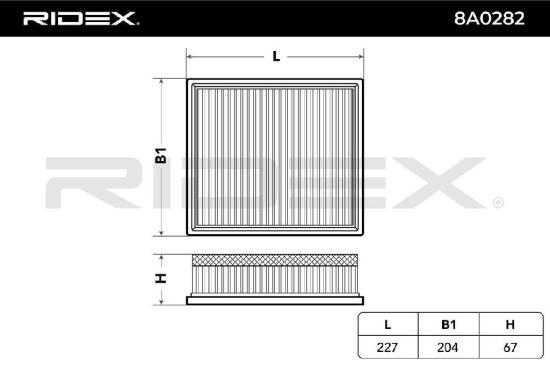 RIDEX 8A0282 Motor Luftfilter RechtEckig Filtereinsatz Umluftfilter mit für BMW Bild RIDEX 8A0282 Motor Luftfilter RechtEckig Filtereinsatz Umluftfilter mit für BMW