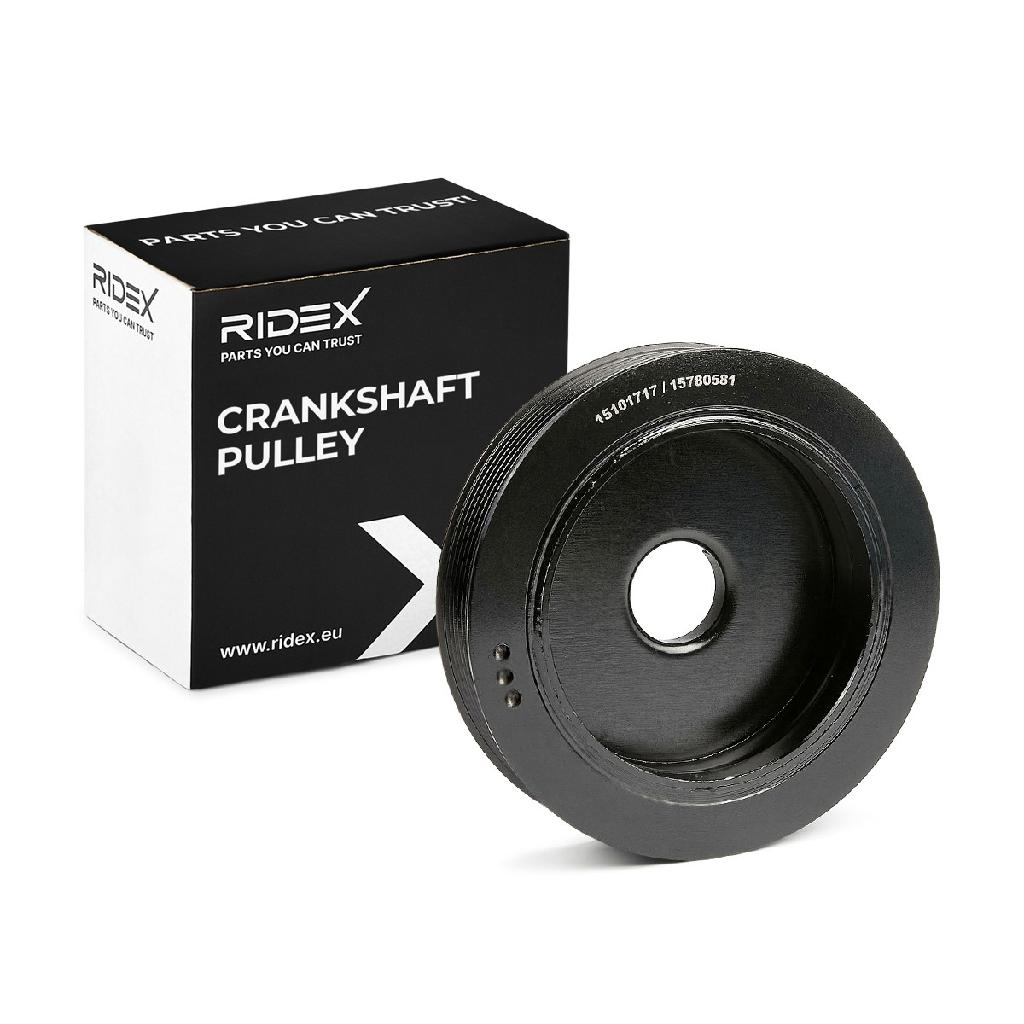 RIDEX 3213B0180 Riemenscheibe Kurbelwelle 146,5mm Kurbelwellenriemenscheibe