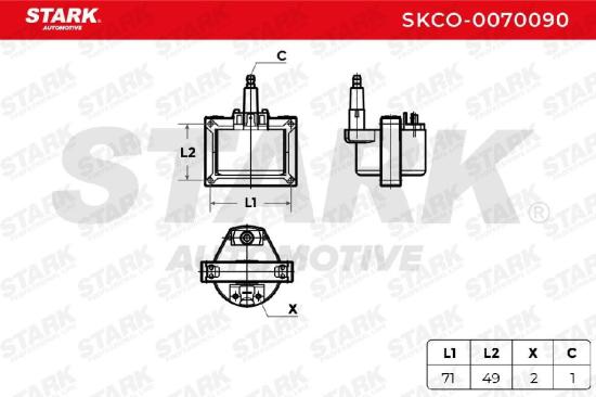 STARK SKCO-0070090 Zündspule für VOLVO 850 Kombi (855) 7701021954 7700720841 Bild STARK SKCO-0070090 Zündspule für VOLVO 850 Kombi (855) 7701021954 7700720841