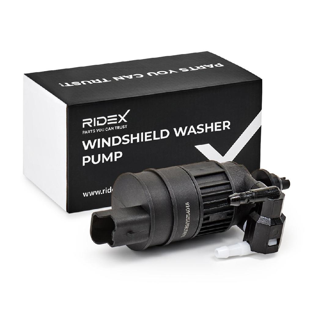 RIDEX Waschwasserpumpe für Frontscheibenreinigung für Heckscheibenreinigung