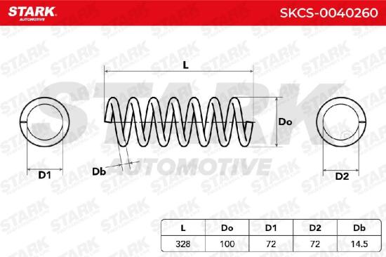 STARK SKCS-0040260 2x Federn Fahrwerksfedern Hinten 2113240604 A2113240604 Bild STARK SKCS-0040260 2x Federn Fahrwerksfedern Hinten 2113240604 A2113240604
