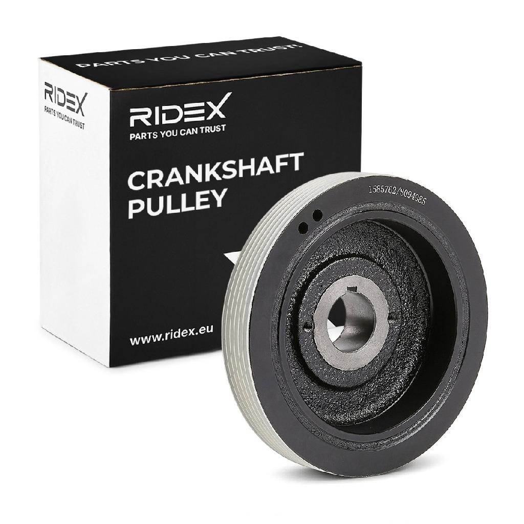 RIDEX 3213B0009 Riemenscheibe Kurbelwelle 153mm Kurbelwellenriemenscheibe 0515G3