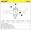 RIDEX 9F0357 Kraftstofffilter Line Filter für KIA RIO II (JB) 0K30A13480 Bild RIDEX 9F0357 Kraftstofffilter Line Filter für KIA RIO II (JB) 0K30A13480