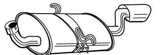 VEGAZ Endschalldämpfer Hinten für VOLVO 960 II Kombi (965) Bild VEGAZ Endschalldämpfer Hinten für VOLVO 960 II Kombi (965)