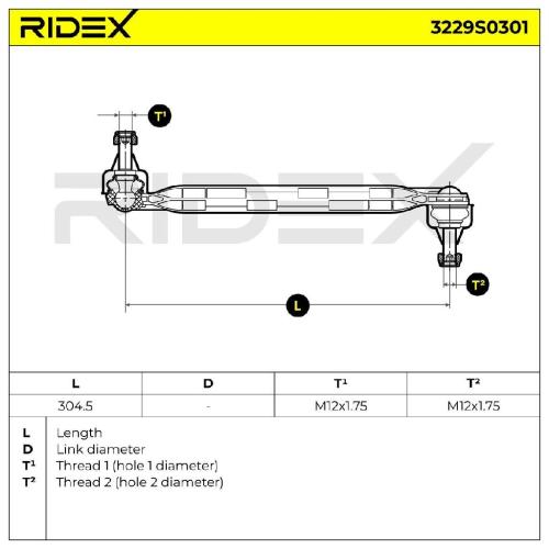 RIDEX 1x Koppelstange Stabilisator Vorne für OPEL ZAFIRA B (A05) Bild RIDEX 1x Koppelstange Stabilisator Vorne für OPEL ZAFIRA B (A05)