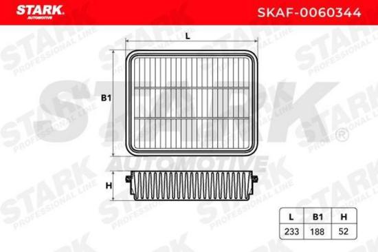 STARK SKAF-0060344 Motor Luftfilter RechtEckig Filtereinsatz für MITSUBISHI Bild STARK SKAF-0060344 Motor Luftfilter RechtEckig Filtereinsatz für MITSUBISHI