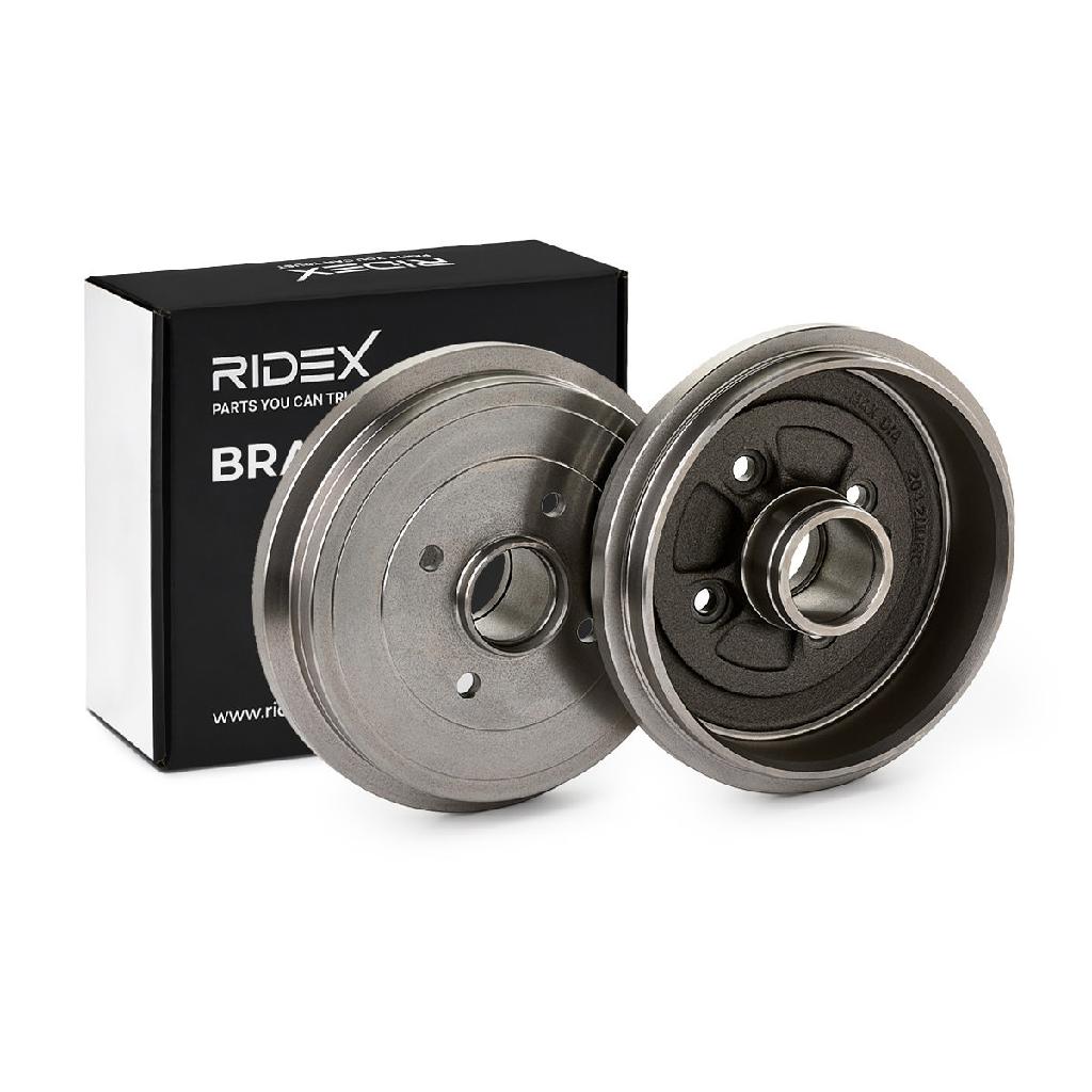 RIDEX 123B0339 2x Bremstrommeln Set Hinten InnenØ203mm AußenØ244mm