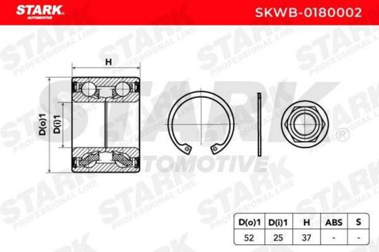 STARK SKWB-0180002 Radlagersatz pro 1 Rad Hinten beidseitig für OPEL 4020201N25 Bild STARK SKWB-0180002 Radlagersatz pro 1 Rad Hinten beidseitig für OPEL 4020201N25