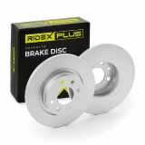RIDEX PLUS 82B0078P 2x Bremsscheiben Vorne Ø258,7mm voll für RENAULT