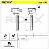 RIDEX 689C0049 Zündspule Anschlussanzahl 3 für MITSUBISHI Lancer VII Limousine