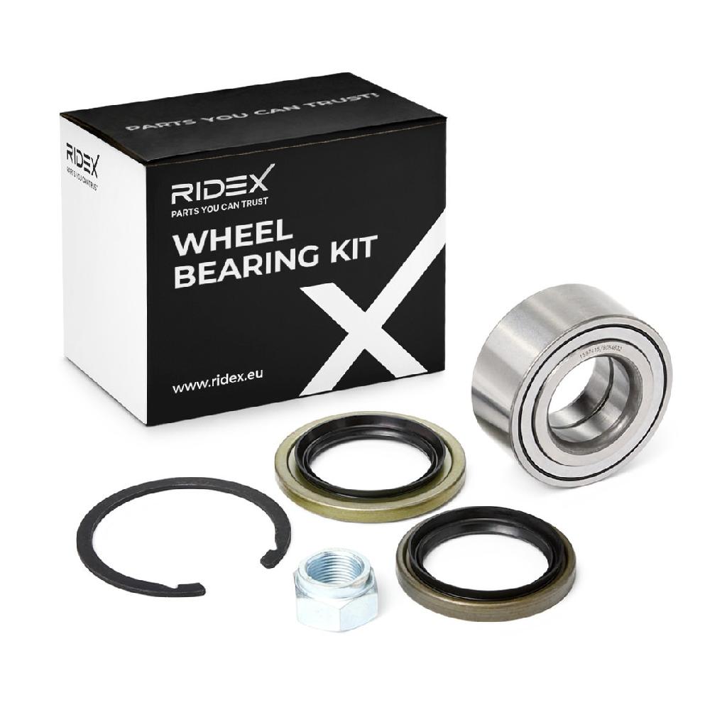 RIDEX 654W0475 Radlagersatz pro 1 Rad Vorne beidseitig Schrägkugellager MB303865
