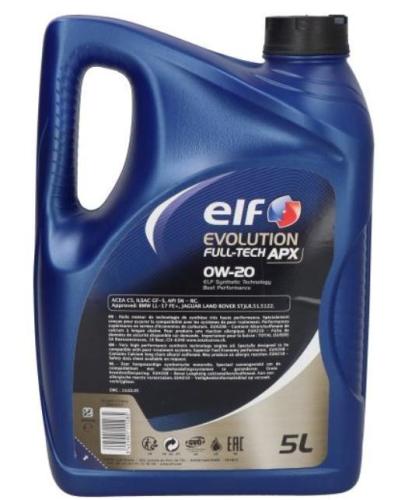ELF Motoröl 0W-20 Evolution Motor Öl ACEA C5 API SN-RC Full-Tech APX 5L für BMW Bild ELF Motoröl 0W-20 Evolution Motor Öl ACEA C5 API SN-RC Full-Tech APX 5L für BMW
