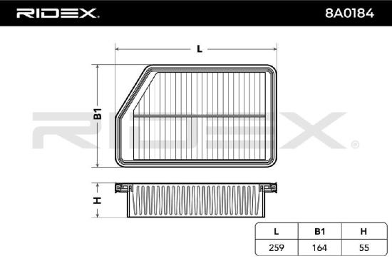 RIDEX 8A0184 Motor Luftfilter Umluftfilter für HYUNDAI ix35 (LM, EL, ELH) Bild RIDEX 8A0184 Motor Luftfilter Umluftfilter für HYUNDAI ix35 (LM, EL, ELH)