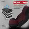 Otom OTOMSPTPLS103CTY Universal Sitzschonbezug Vorne und Hinten Satz Schwarz Rot Bild Otom OTOMSPTPLS103CTY Universal Sitzschonbezug Vorne und Hinten Satz Schwarz Rot