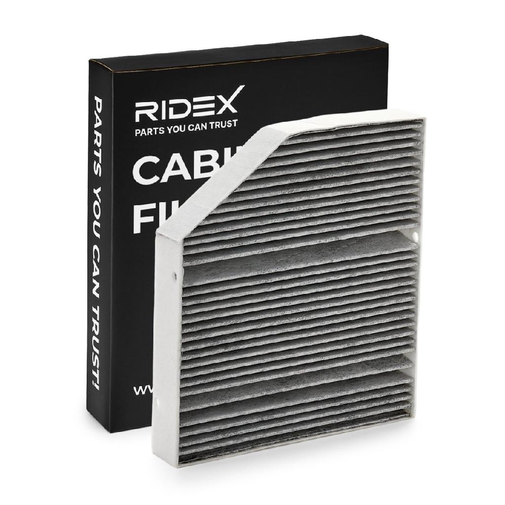 RIDEX 424I0423 Innenraumfilter Pollenfilter Aktivkohlefilter Höhe: 40 Breite: