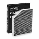 RIDEX 424I0423 Innenraumfilter Pollenfilter Aktivkohlefilter Höhe: 40 Breite: