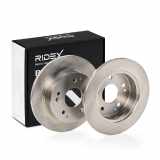 RIDEX 82B0473 2x Bremsscheiben Hinten Ø259,7mm voll für HONDA 42510S5TE00