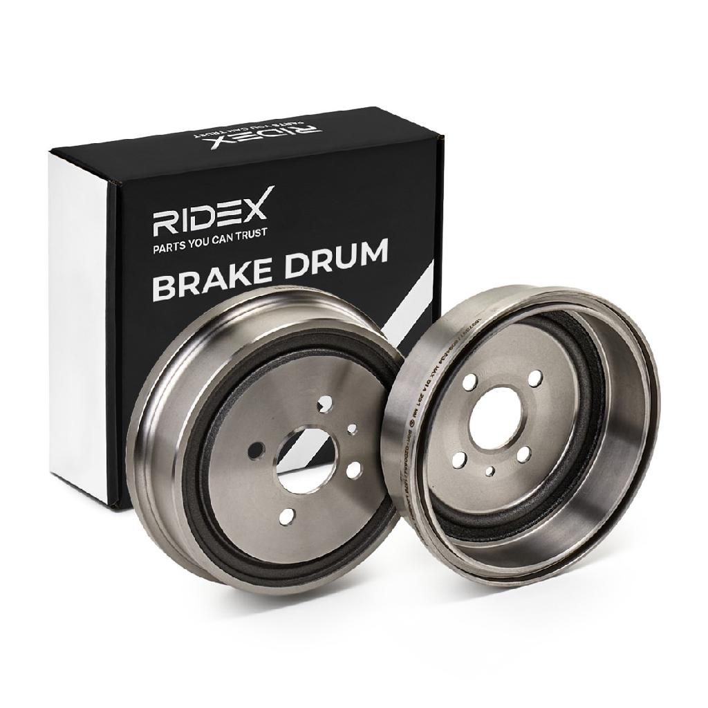 RIDEX 123B0031 2x Bremstrommeln Set Hinten InnenØ230mm AußenØ265mm für OPEL