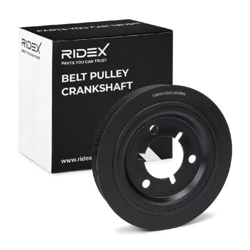 RIDEX 3213B0080 Riemenscheibe Kurbelwelle 148,0mm Kurbelwellenriemenscheibe Bild RIDEX 3213B0080 Riemenscheibe Kurbelwelle 148,0mm Kurbelwellenriemenscheibe