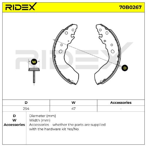 RIDEX Bremsbacken Satz für Trommelbremse Hinten ohne Hebel für SUZUKI Vitara SUV Bild RIDEX Bremsbacken Satz für Trommelbremse Hinten ohne Hebel für SUZUKI Vitara SUV