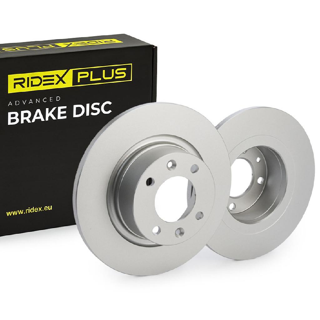RIDEX PLUS 82B0099P 2x Bremsscheiben Hinten Ø276mm voll für CITROËN