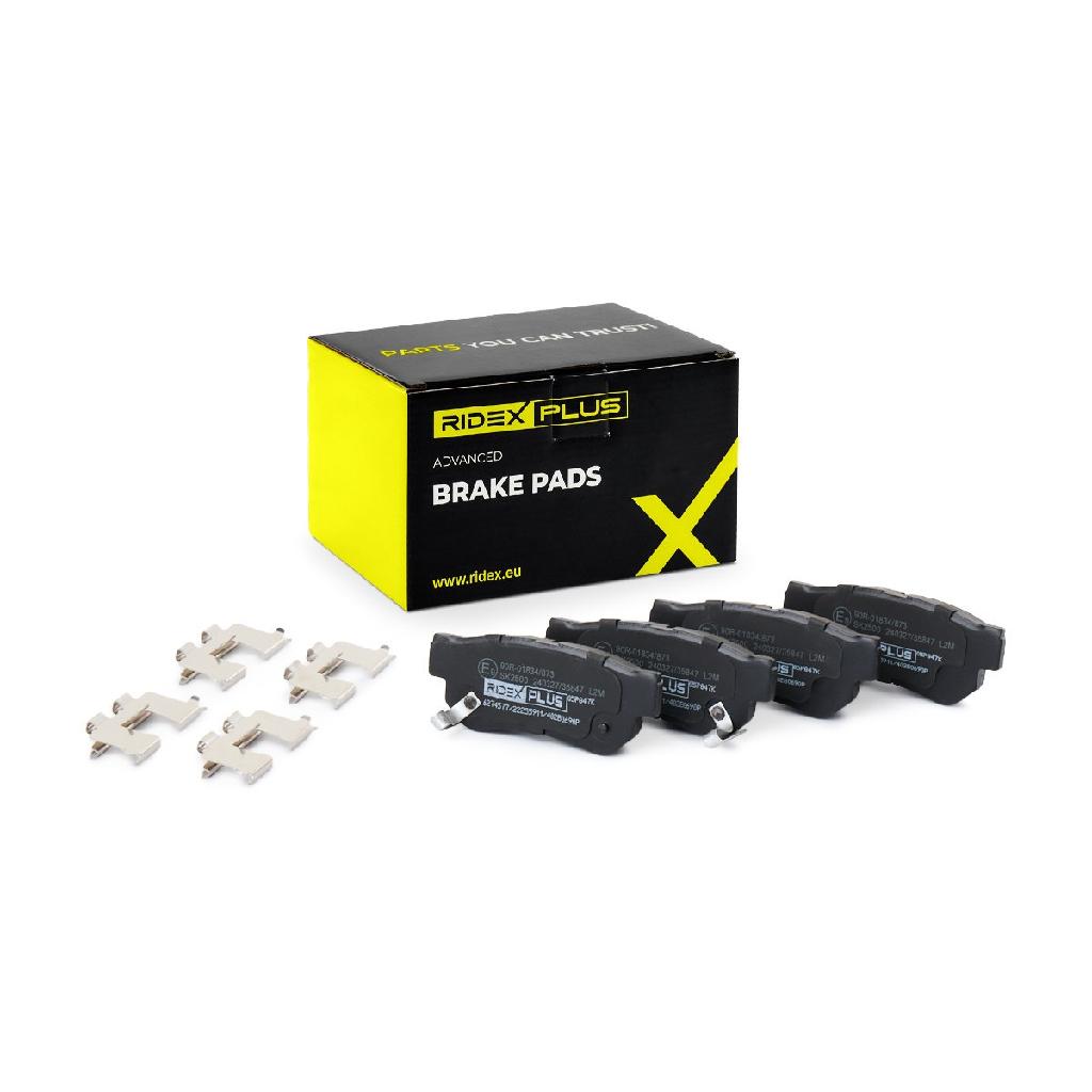 RIDEX PLUS Bremsbelagsatz Bremsbeläge Hinten für HYUNDAI ix35 (LM, EL, ELH)