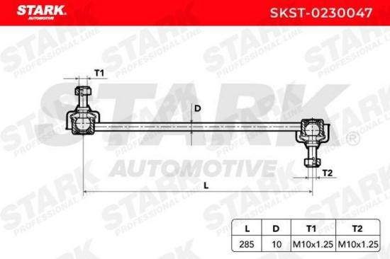 STARK 1x Koppelstange Stabilisator Vorne beidseitig für TOYOTA COROLLA Bild STARK 1x Koppelstange Stabilisator Vorne beidseitig für TOYOTA COROLLA