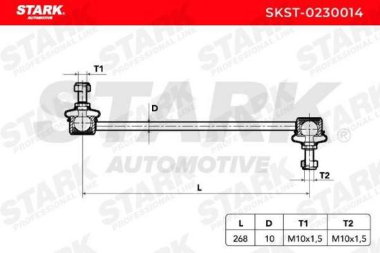 STARK 1x Koppelstange Stabilisator Vorne rechts links für BMW 3 Limousine (E46) Bild STARK 1x Koppelstange Stabilisator Vorne rechts links für BMW 3 Limousine (E46)