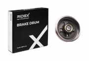 RIDEX 123B0104 2x Bremstrommeln Set Hinten InnenØ203mm AußenØ234mm