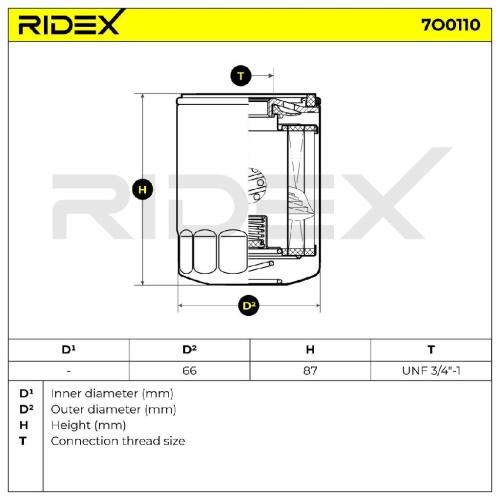 RIDEX Ölfilter Motorölfilter Anschraubfilter 7O0110 für NISSAN MICRA III (K12) Bild RIDEX Ölfilter Motorölfilter Anschraubfilter 7O0110 für NISSAN MICRA III (K12)