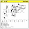 RIDEX 273C1685 Lenker Radaufhängung Querlenker Front passend für PEUGEOT Bild RIDEX 273C1685 Lenker Radaufhängung Querlenker Front passend für PEUGEOT