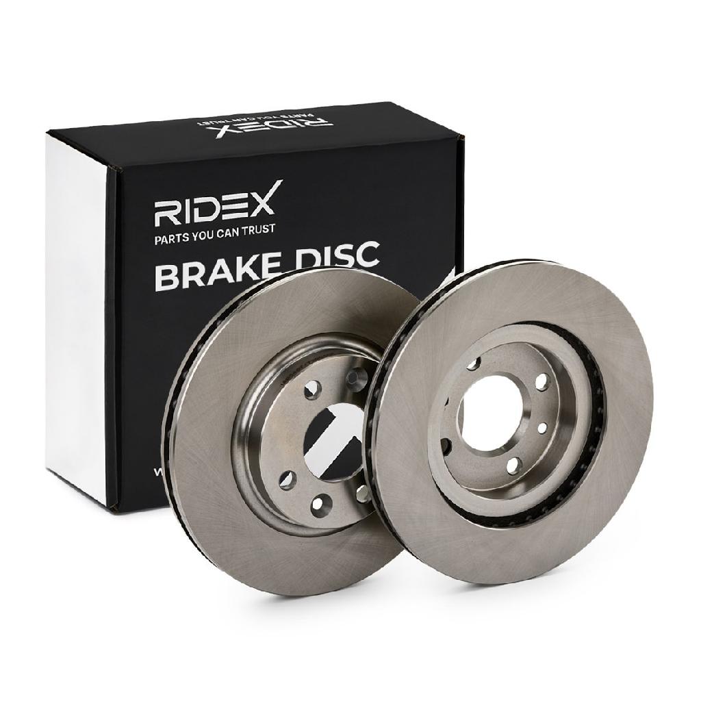 RIDEX 82B0631 2x Bremsscheiben Vorne Ø258mm Belüftet für RENAULT 402060405R