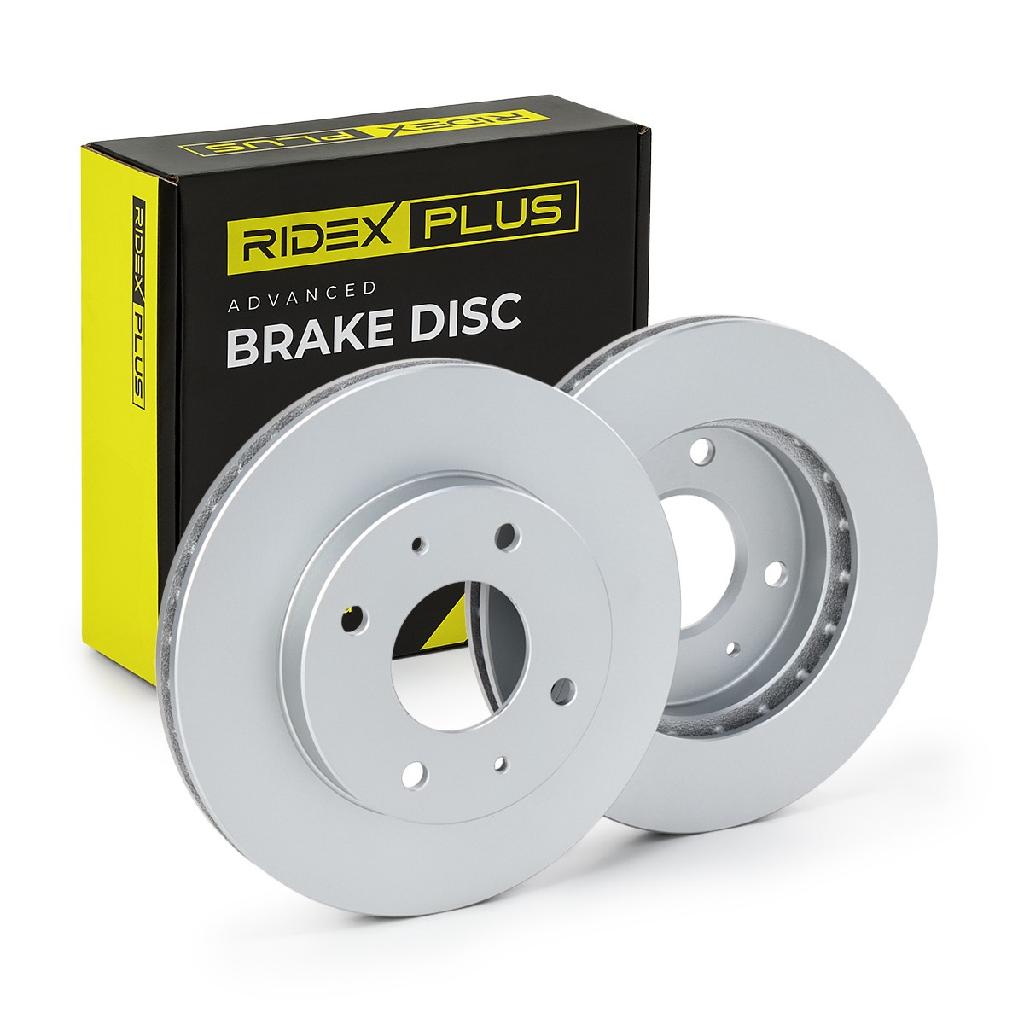 RIDEX PLUS 82B0223P 2x Bremsscheiben Vorne Ø256mm Belüftet für VOLVO
