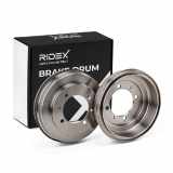 RIDEX 123B0093 2x Bremstrommeln Set Hinten AußenØ241mm für MITSUBISHI