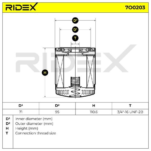 RIDEX Ölfilter Auto Motorölfilter Anschraubfilter 7O0203 für VW für BMW für AUDI Bild RIDEX Ölfilter Auto Motorölfilter Anschraubfilter 7O0203 für VW für BMW für AUDI