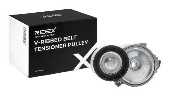 RIDEX 310T0322 Spannrolle Keilrippenriemen passend für PEUGEOT 206 Schrägheck Bild RIDEX 310T0322 Spannrolle Keilrippenriemen passend für PEUGEOT 206 Schrägheck