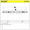 RIDEX Handbremsseil Hinten passend für PEUGEOT 308 SW I (4E, 4H) Bild RIDEX Handbremsseil Hinten passend für PEUGEOT 308 SW I (4E, 4H)