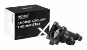 RIDEX 316T0556 Thermostat Kühlmittel Kühlwasserthermostat mit Gehäuse mit mit